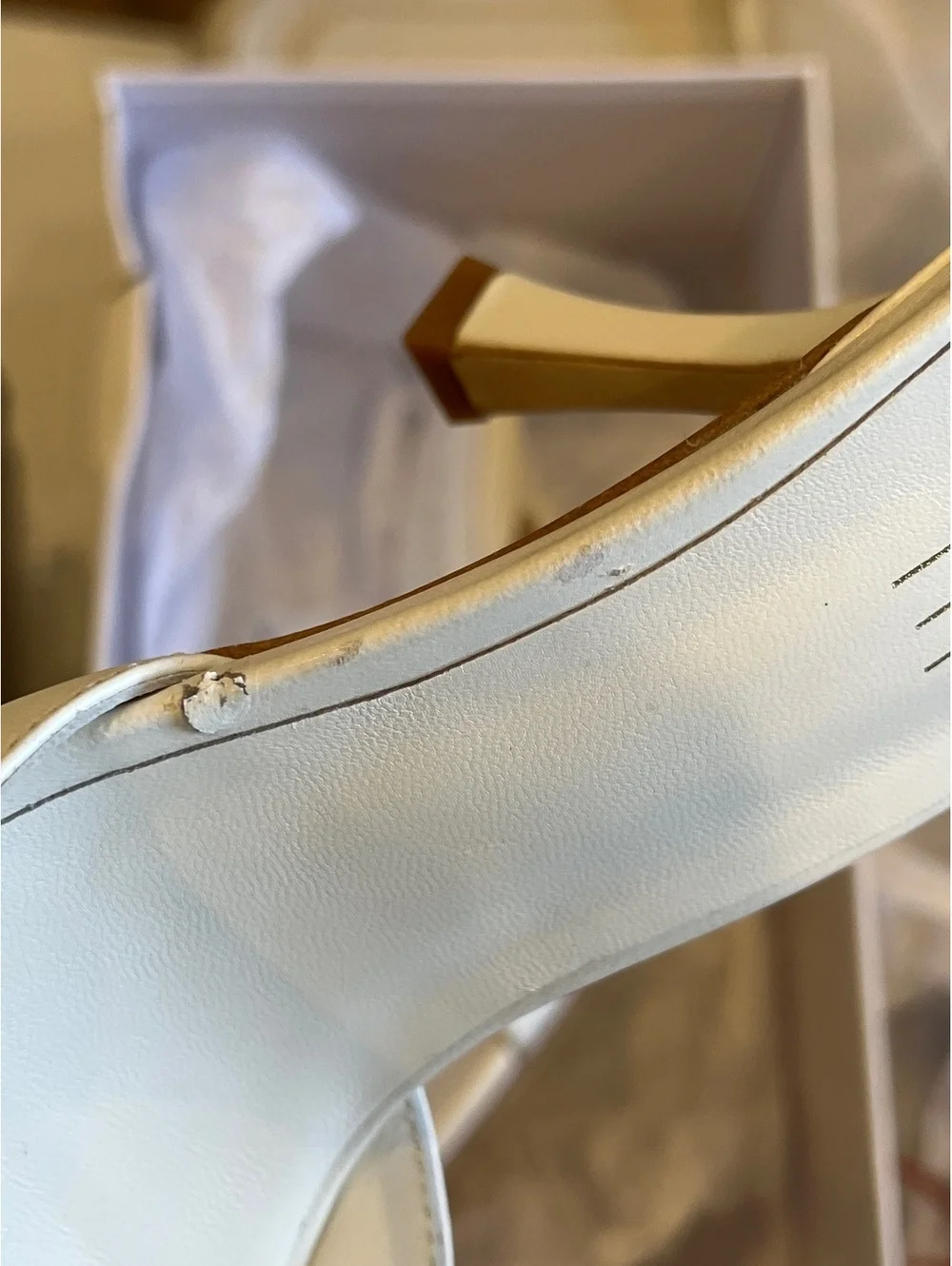 Raye Chad Sandal in White FLAW - Picture 5 of 7